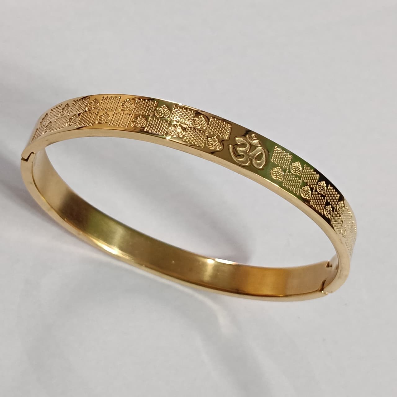 Om Gold Plated Bracelet