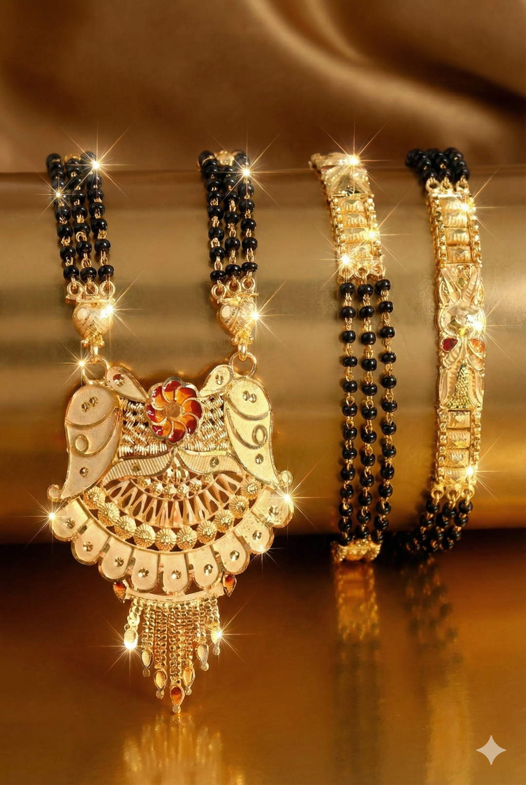 Premium Traditional Gold Plated Designer Mangalsutra Necklace