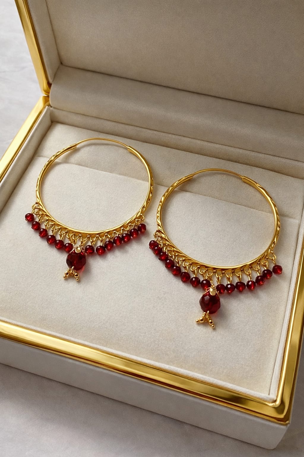 premium Gold-Plated Hoop Earrings
