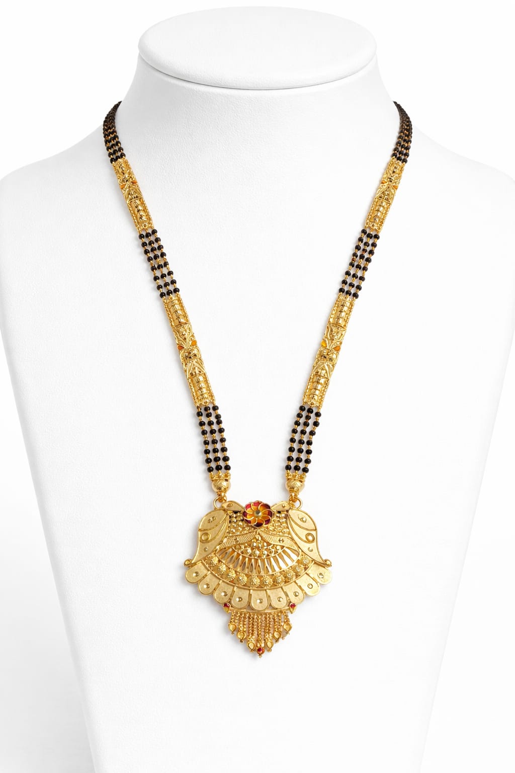 Premium Traditional Gold Plated Designer Mangalsutra Necklace - Image 1